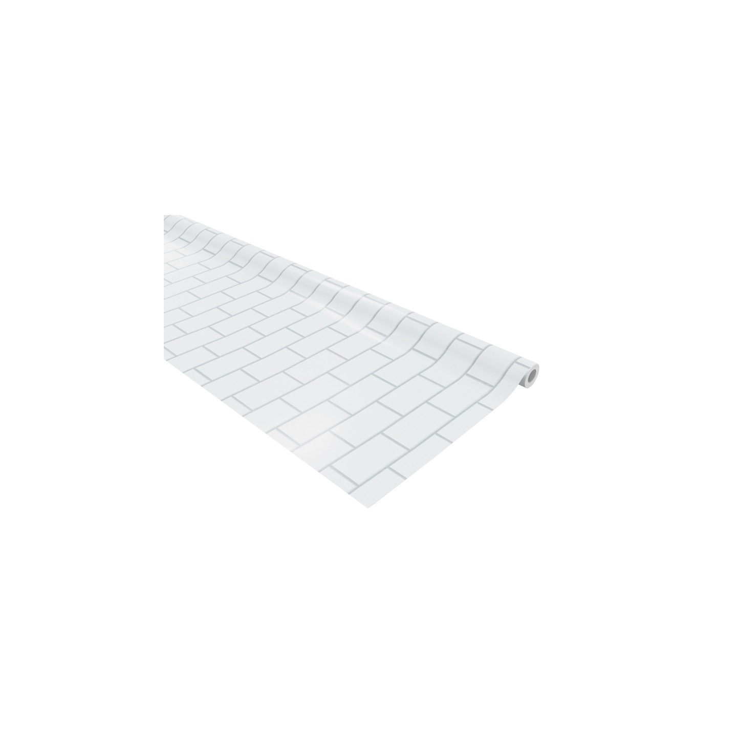 Fadeless® Bulletin Board Art Paper, White Subway Tile, 48" x 50', 1 Roll
