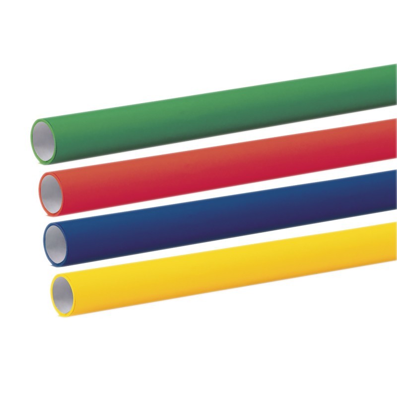 Fadeless® Bulletin Board Art Paper, Primary Assortment, 48" x 12', 4 Rolls