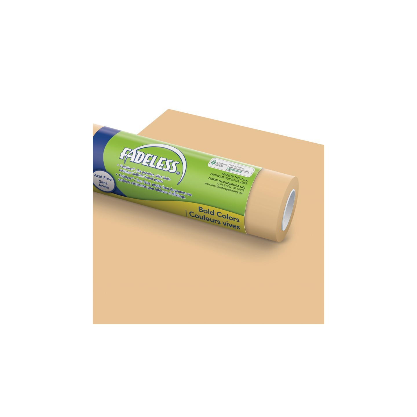 Fadeless® Bulletin Board Art Paper, Tan, 48" x 50', 1 Roll