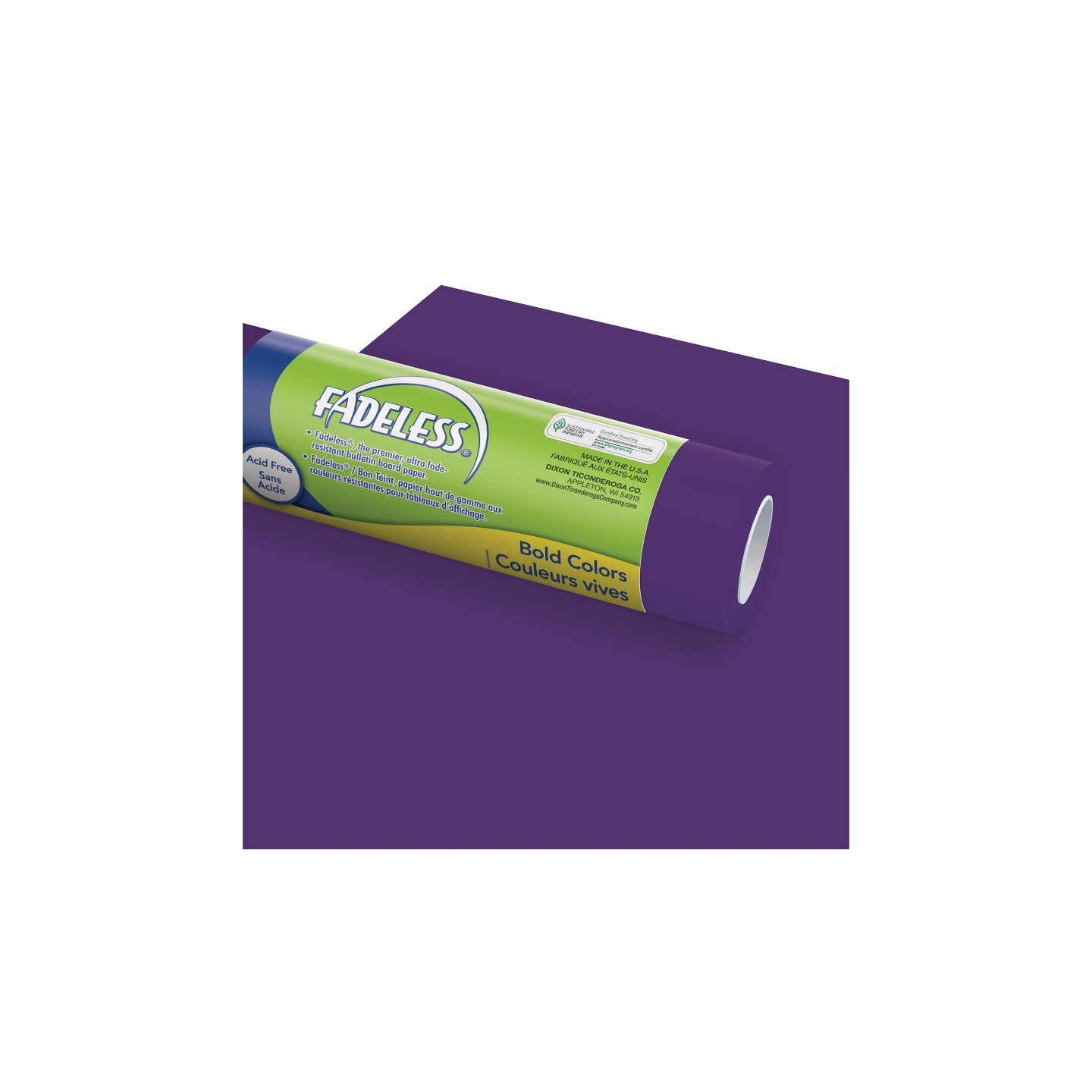 Fadeless® Bulletin Board Art Paper, Deep Purple, 48" x 50', 1 Roll
