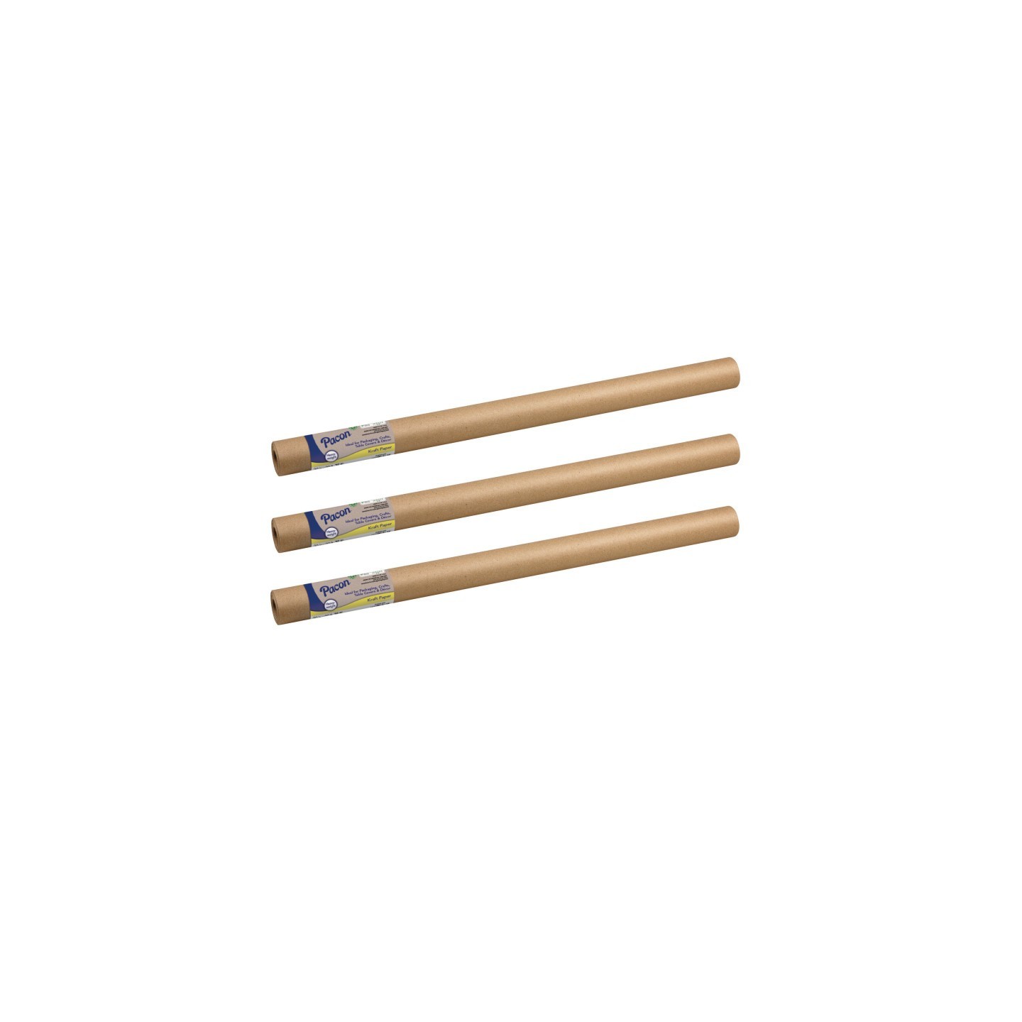 Pacon® Heavyweight Kraft Roll, Natural Kraft, 30" x 30', 3 Rolls