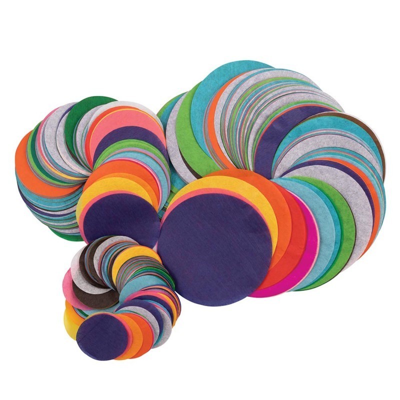 Spectra® Bleeding Tissue Circles Assortment, 25 Assorted Colors, Assorted Sizes, 2,250 Circles