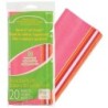 Spectra® Deluxe Bleeding Art Tissue, 10 Color Warm Assortment, 20" x 30", 20 Sheets