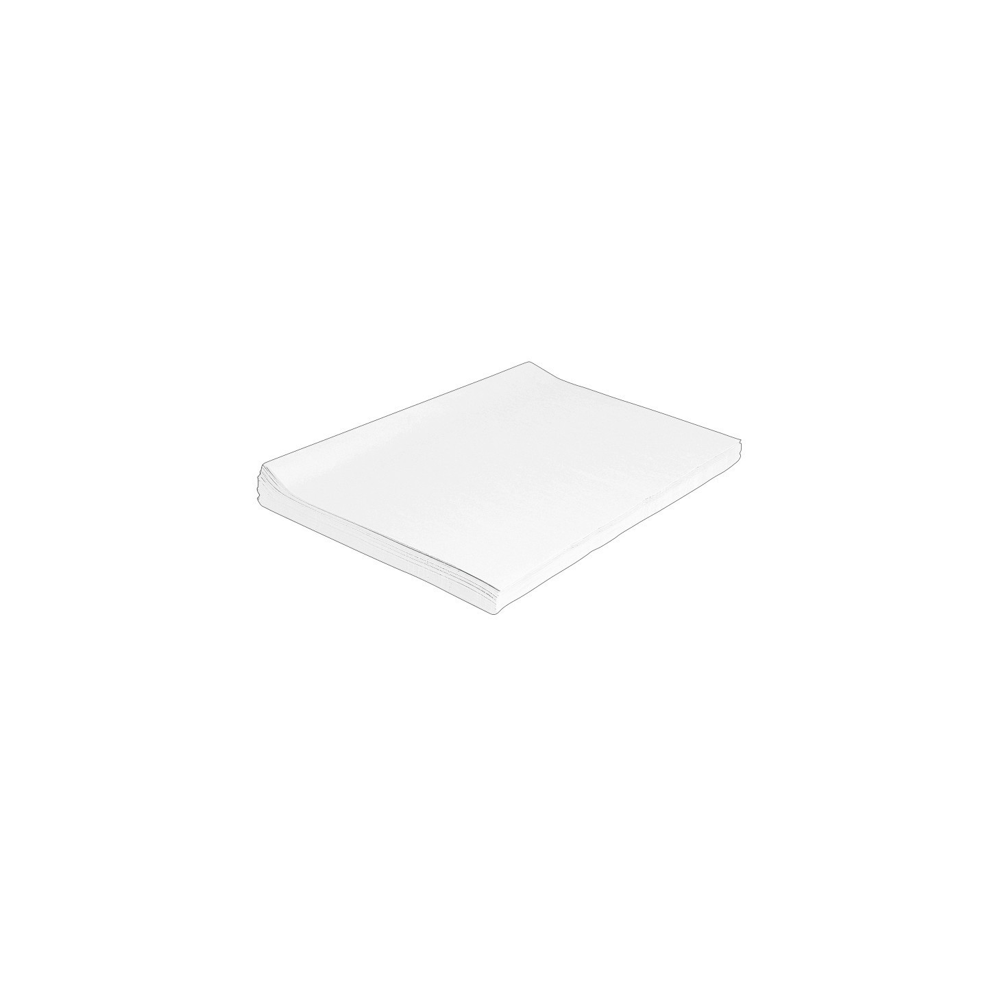 Spectra® Deluxe Bleeding Art Tissue, White, 20" x 30", 480 Sheets