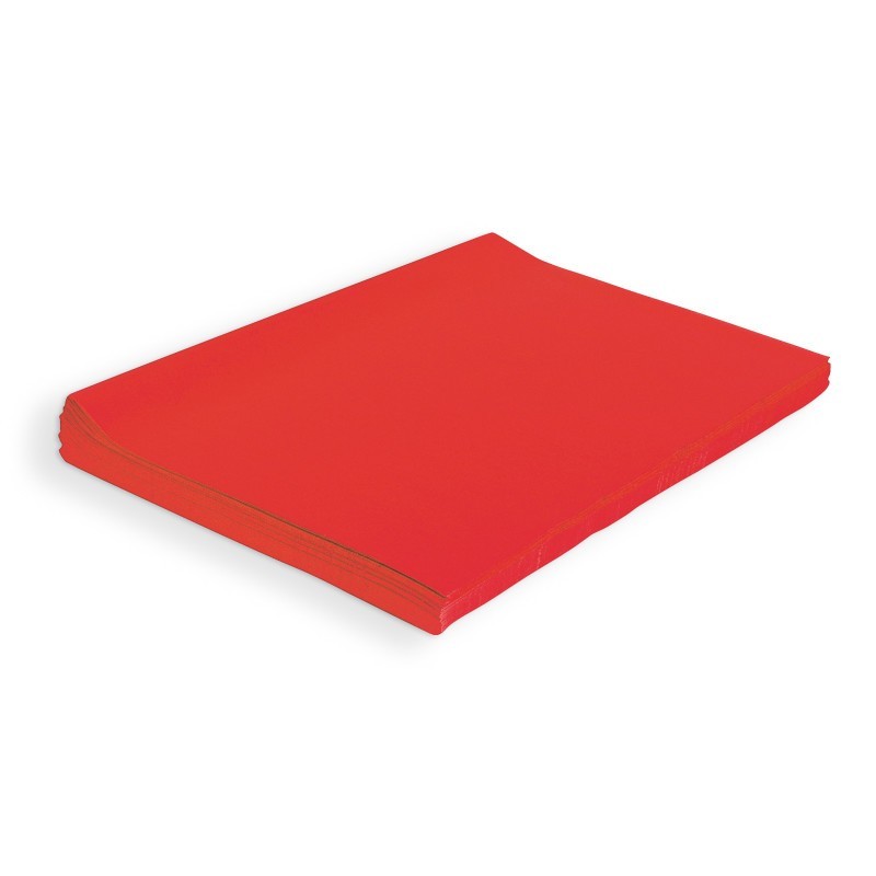 Spectra® Deluxe Bleeding Art Tissue, Scarlet, 20" x 30", 480 Sheets