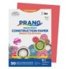 Prang® Construction Paper, Medium Weight, Red, 9" x 12", 50 Sheets