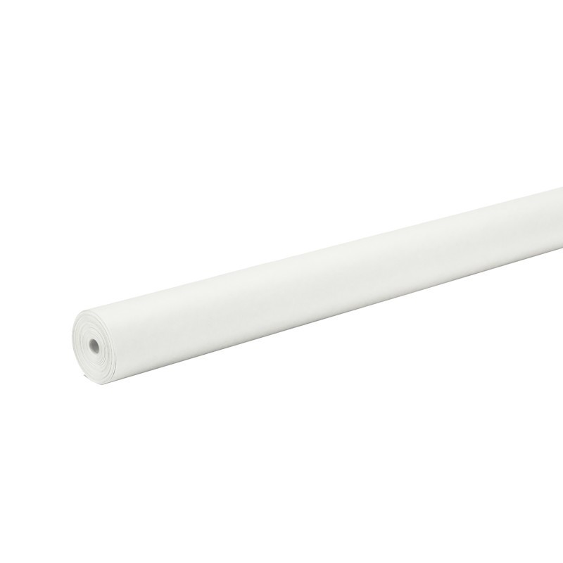 Rainbow® Colored Kraft Duo-Finish Paper, 48" x 200', White, 1 Roll