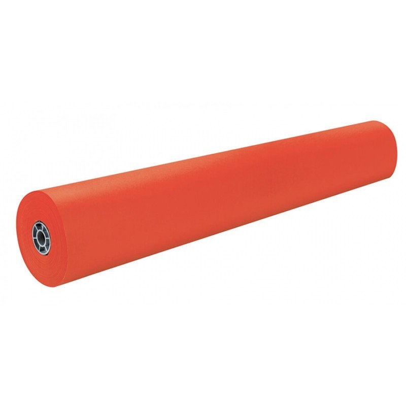 Rainbow® Colored Kraft Duo-Finish® Paper, Orange, 36" x 1,000', 1 Roll