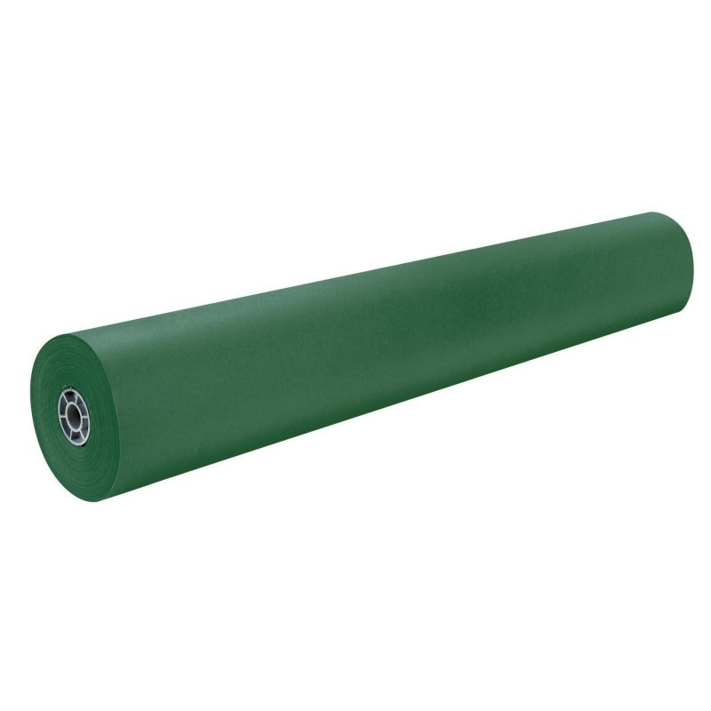 Rainbow® Colored Kraft Duo-Finish® Paper, Emerald, 36" x 1,000', 1 Roll