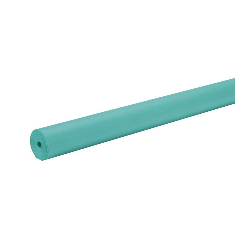 Rainbow® Colored Kraft Duo-Finish Paper, 48" x 200', Aqua, 1 Roll