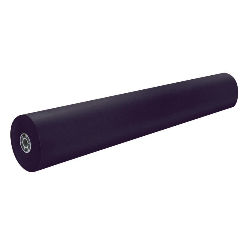 Rainbow® Colored Kraft Duo-Finish® Paper, Black, 36" x 1,000', 1 Roll
