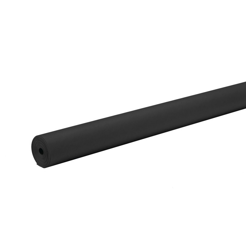Rainbow® Colored Kraft Duo-Finish Paper, 48" x 200', Black, 1 Roll