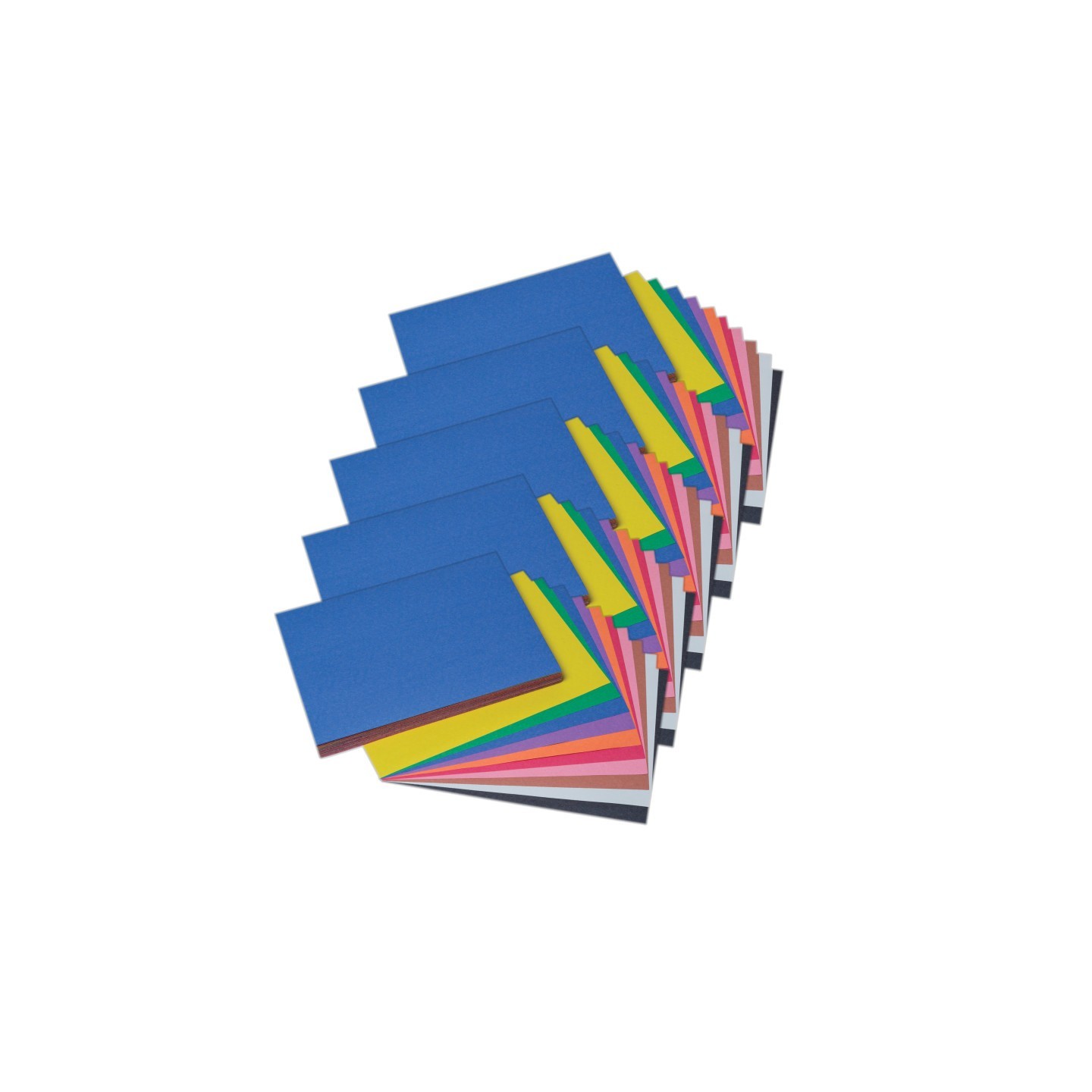 Prang® Construction Paper, Medium Weight, 10 Assorted Colors, 9" x 12", 100 Sheets Per Pack, 5 Packs