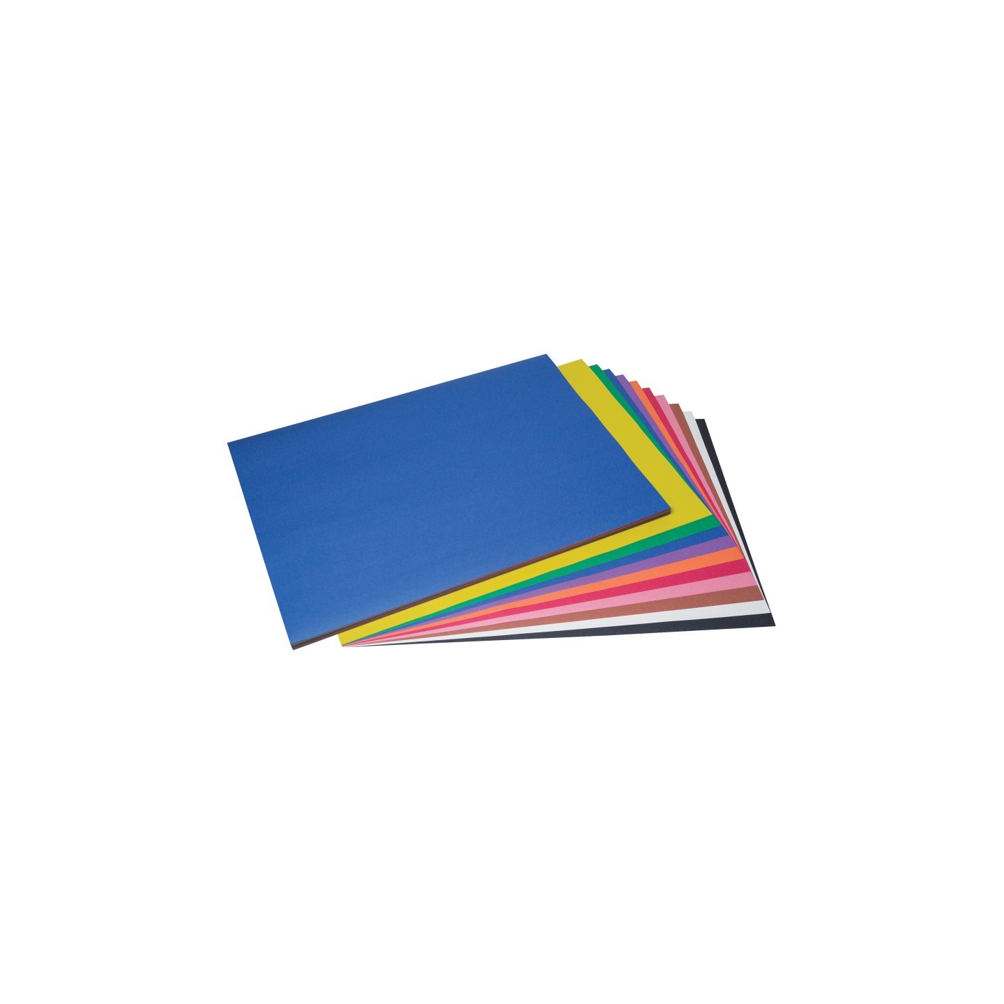Prang® Construction Paper, Medium Weight, 10 Assorted Colors, 18" x 24", 100 Sheets
