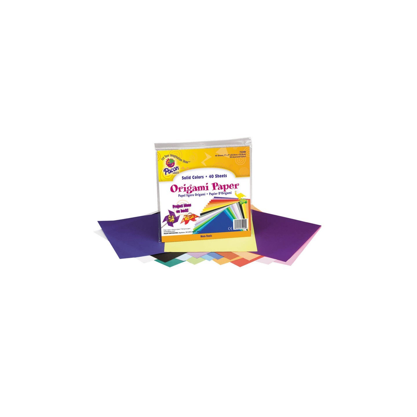 Creativity Street® Origami Paper, Assorted Colors, 9" x 9", 40 Sheets