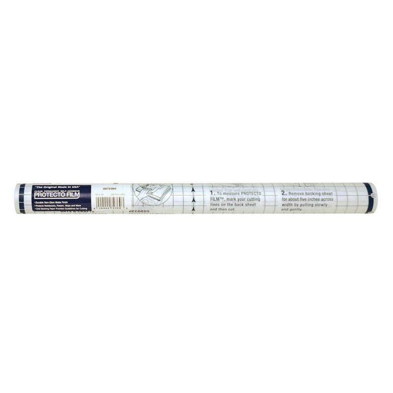 Pacon® Protecto Film™, Clear, Non-Glare Plastic, 18" x 10', 1 Roll