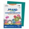 Prang® Construction Paper, Medium Weight, Turquoise, 9" x 12", 50 Sheets