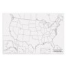 Pacon® Learning Walls, United States Map, 48" x 72", 1 Piece