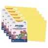Prang® Construction Paper, Medium Weight, Yellow, 12" x 18", 50 Sheets Per Pack, 5 Packs
