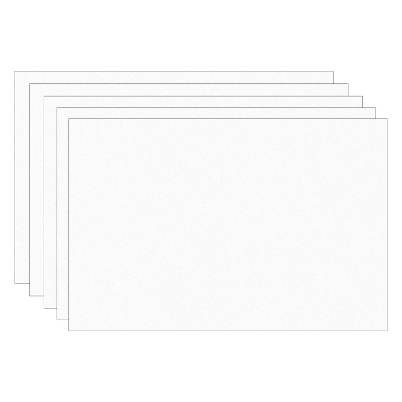 Prang® Construction Paper, Medium Weight, Bright White, 12" x 18", 100 Sheets Per Pack, 5 Packs