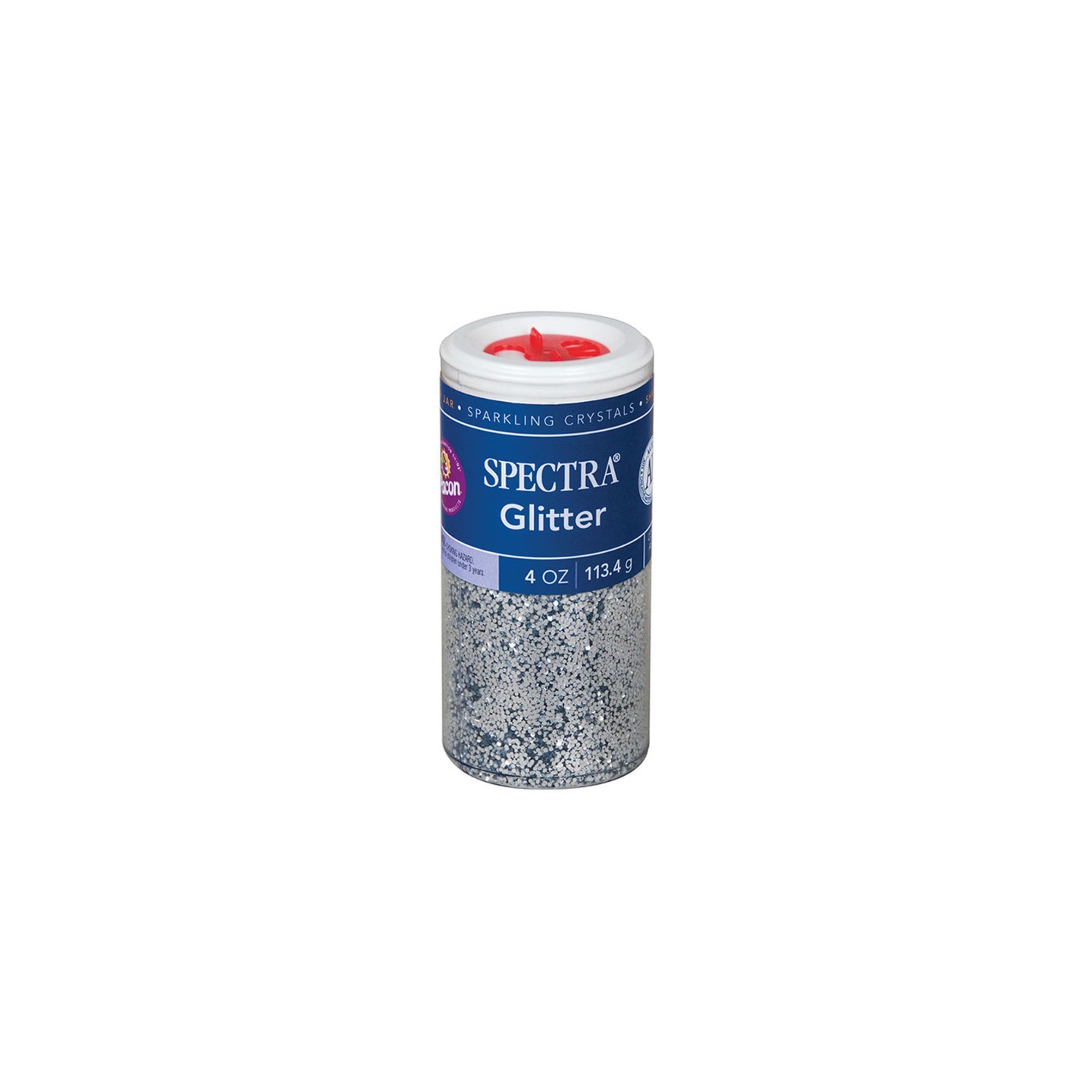 Spectra® Glitter, Silver, 4 oz., 1 Jar