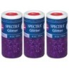 Spectra® Arts & Crafts Glitter, Purple, 4 oz, 1 Jar, Pack of 3