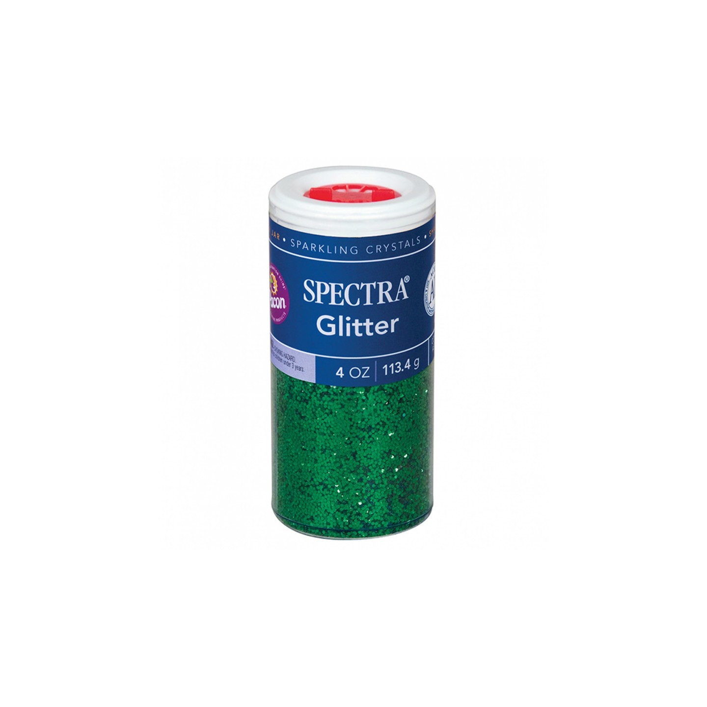 Spectra® Glitter, Green, 4 oz., 1 Jar