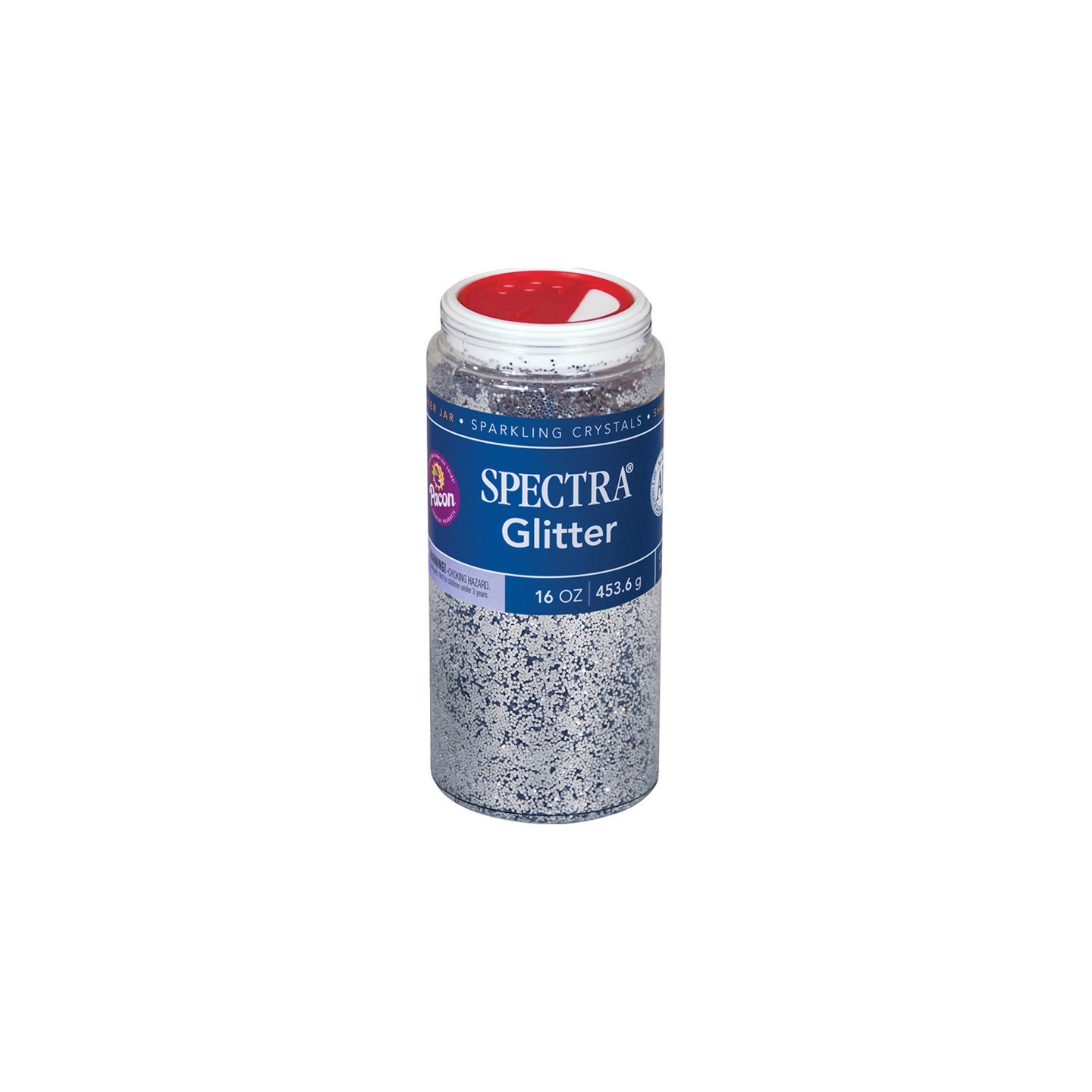 Spectra® Glitter, Silver, 1 lb., 1 Jar