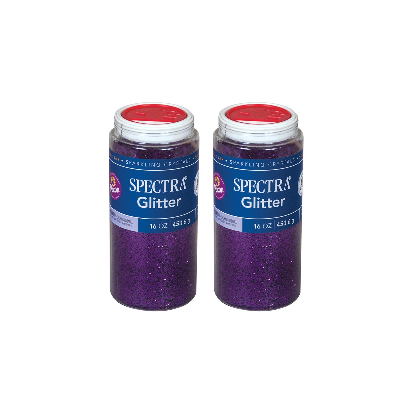 Spectra® Glitter, Purple, 1 lb. Per Jar, 2 Jars