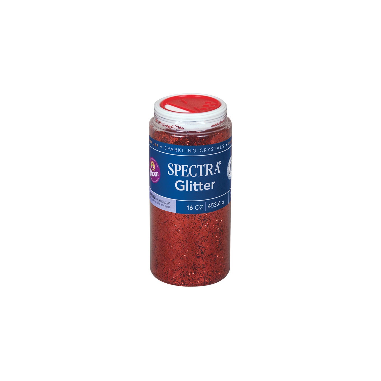 Spectra® Glitter, Red, 1 lb., 1 Jar