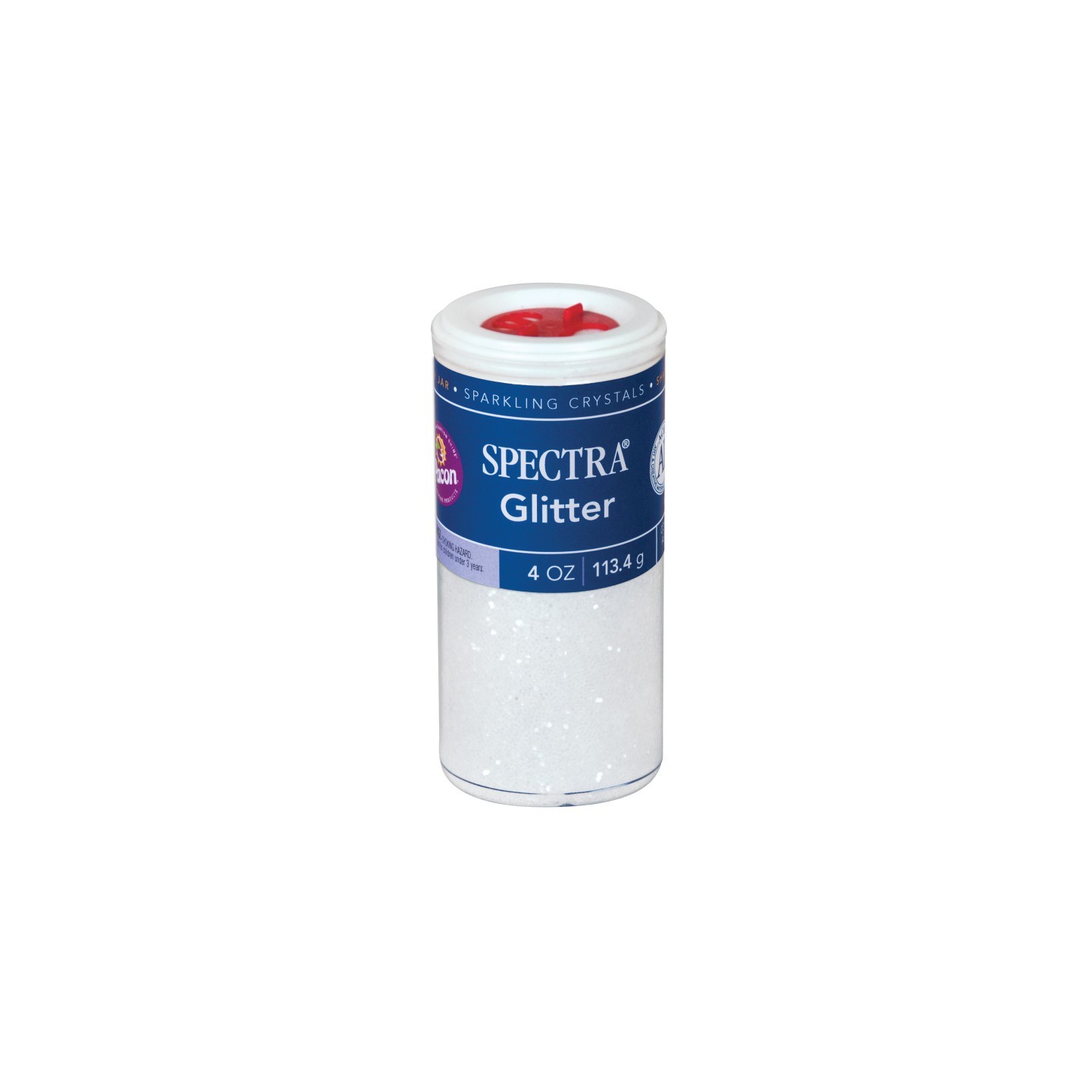 Spectra® Arts & Crafts Glitter, Clear, 4 oz, 1 Jar