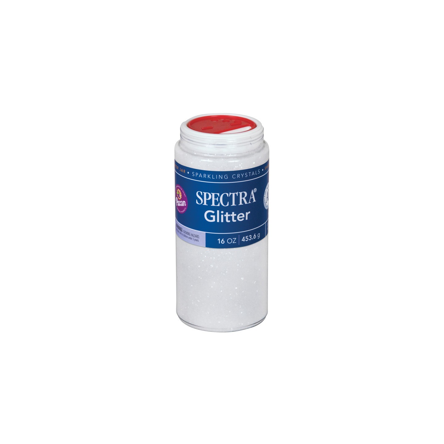 Spectra® Arts & Crafts Glitter, Clear, 16 oz., 1 Jar