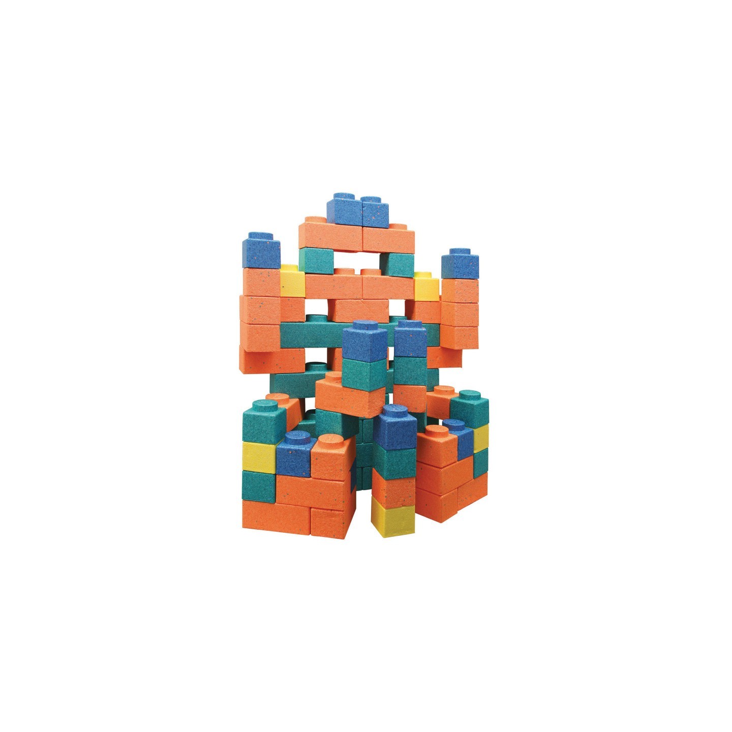 Creativity Street® Gorilla Blocks® Extra Large Building Blocks, Assorted Colors, 3-1/2" x 3-1/2" to 3-1/2" x 10-3/4", 66 Pieces