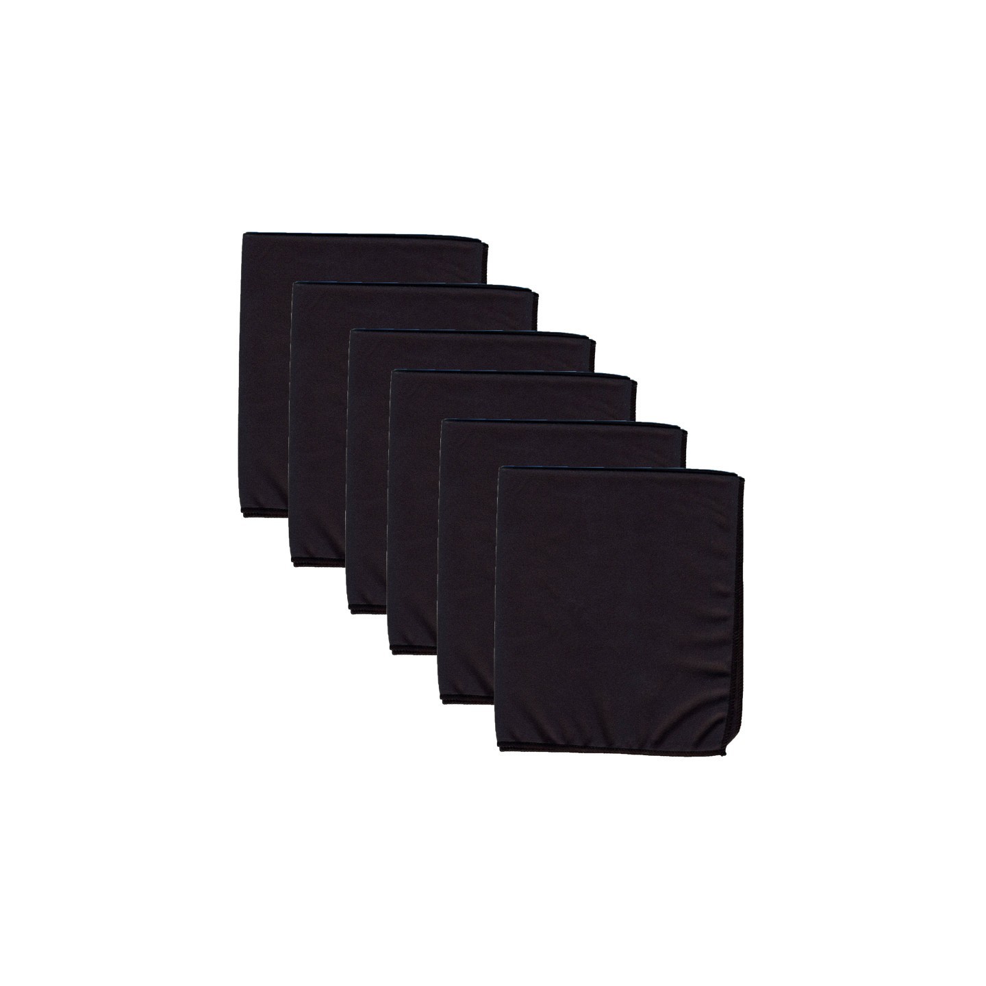 Pacon® Microfiber Dry Erase Cloth, Black, 12" x 14", Pack of 6