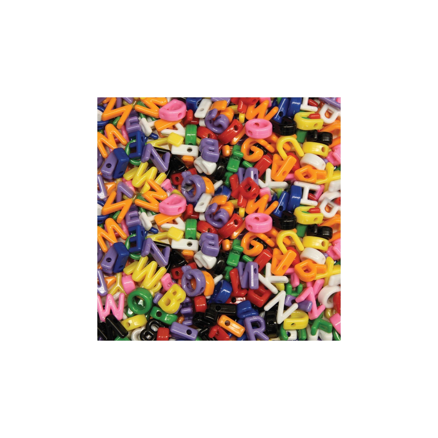 Creativity Street® Shaped Beads, Upper Case Letters, Approx. 7/8", 288 Pieces