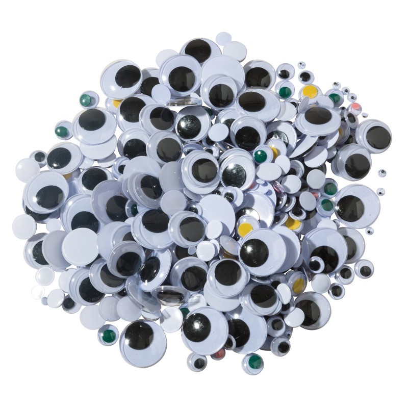 Creativity Street® Wiggle Eyes Classroom Pack, Multi-Color, Assorted Sizes, 500 Pieces