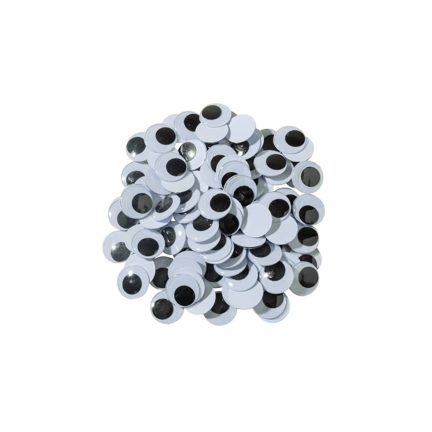 Creativity Street® Wiggle Eyes, Black, 20 mm, 100 Pieces