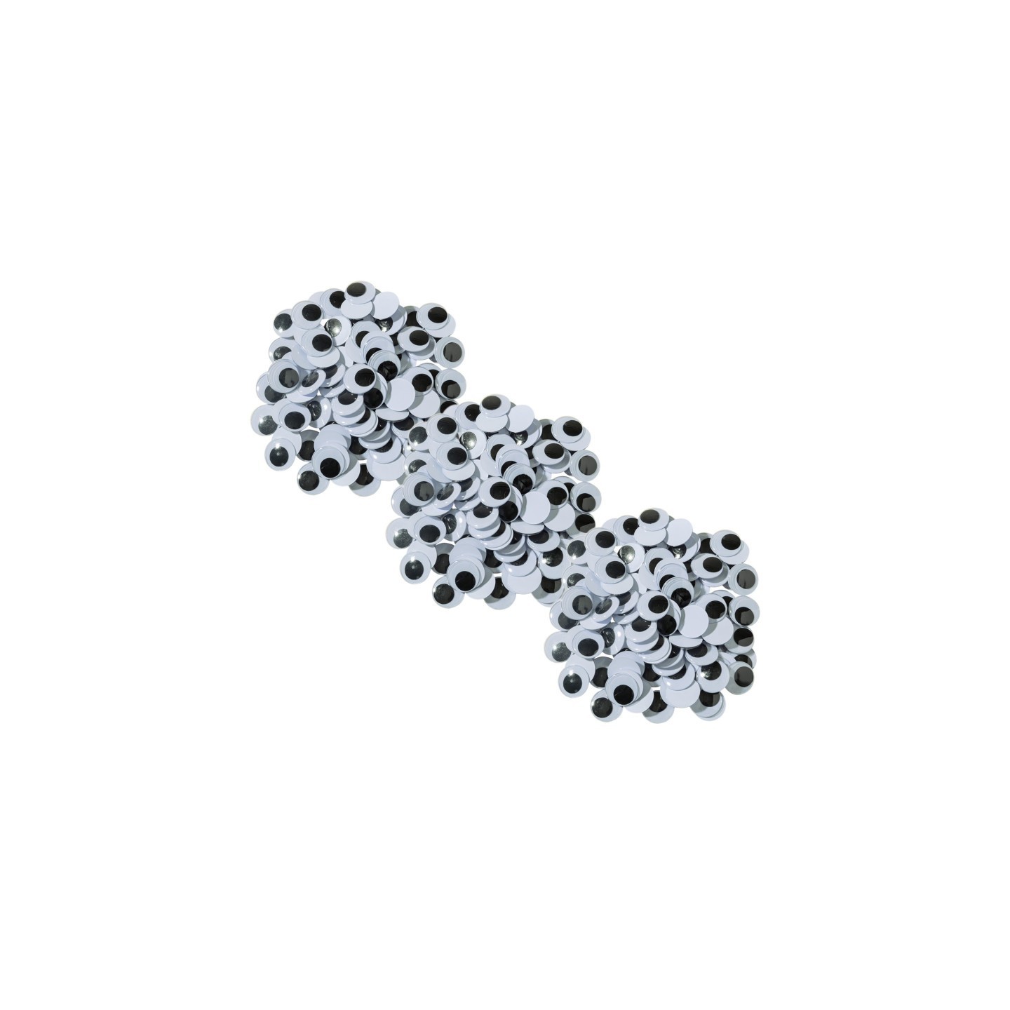 Creativity Street® Wiggle Eyes, Black, 20 mm, 100 Per Pack, 3 Packs