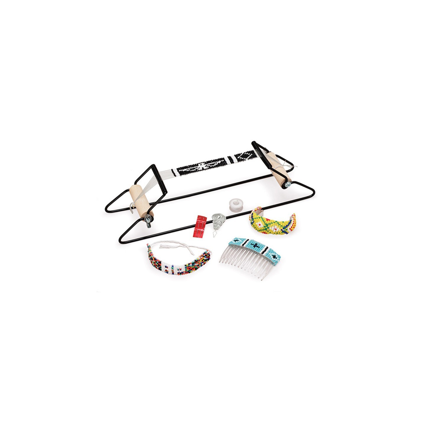 Creativity Street® Bead Loom Kit, Assorted Colors, 6" Beading Area