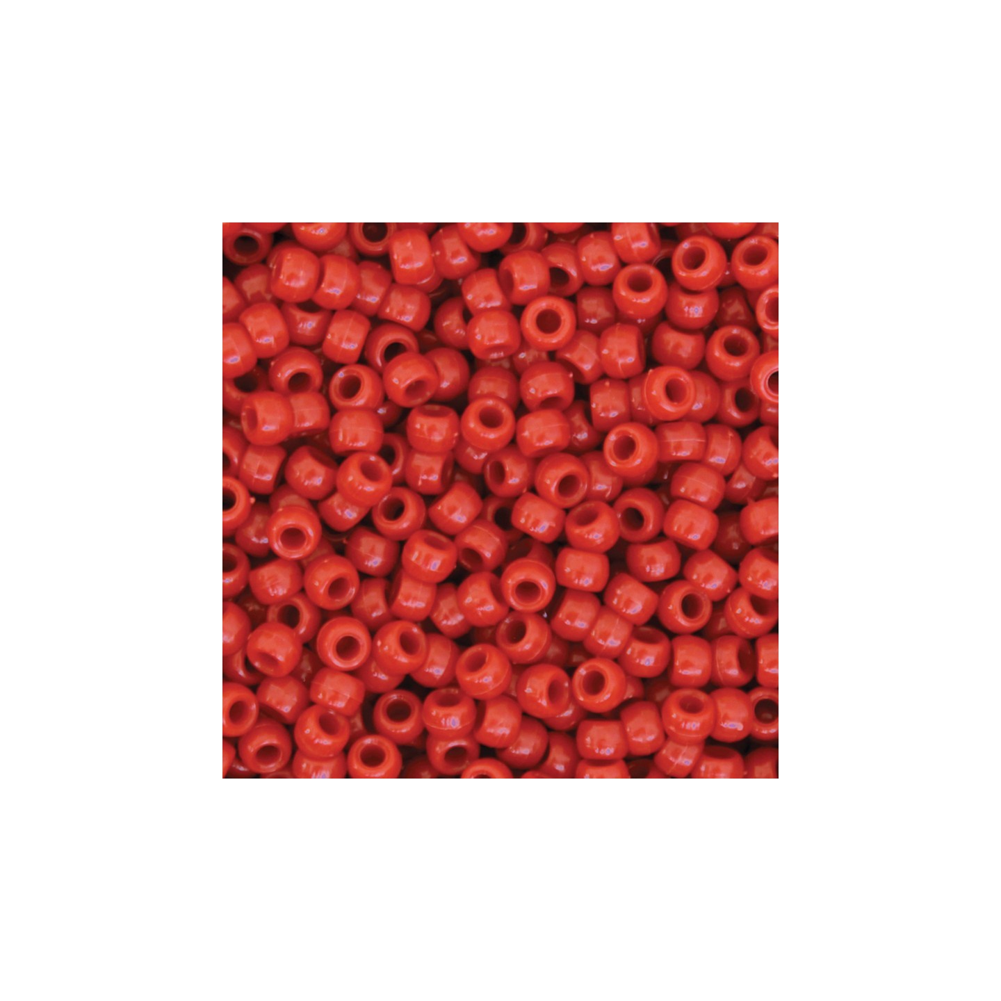 Creativity Street® Pony Beads, Red, 6 mm x 9 mm, 1000 Pieces