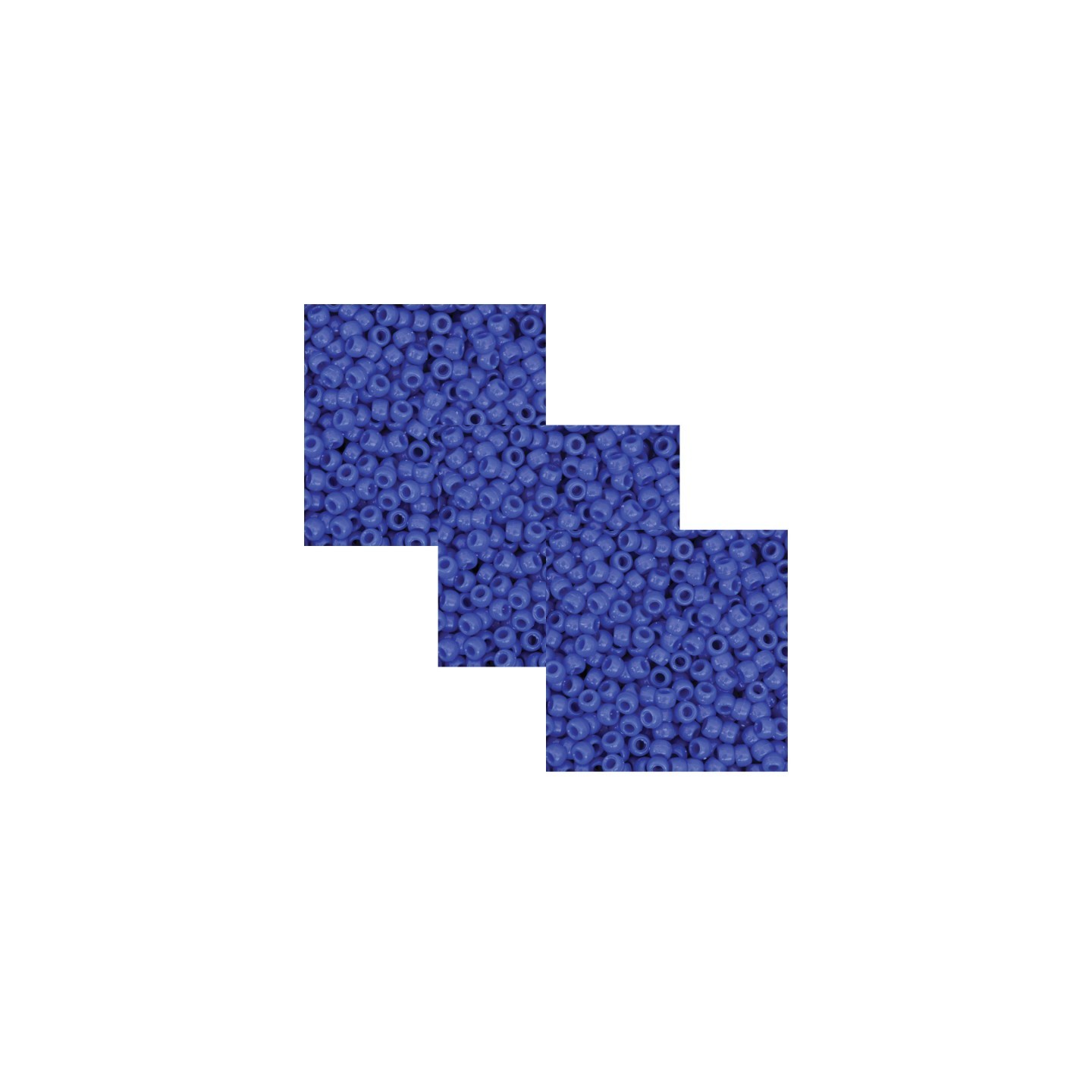 Creativity Street® Pony Beads, Blue, 6 mm x 9 mm, 1000 Per Pack, 3 Packs