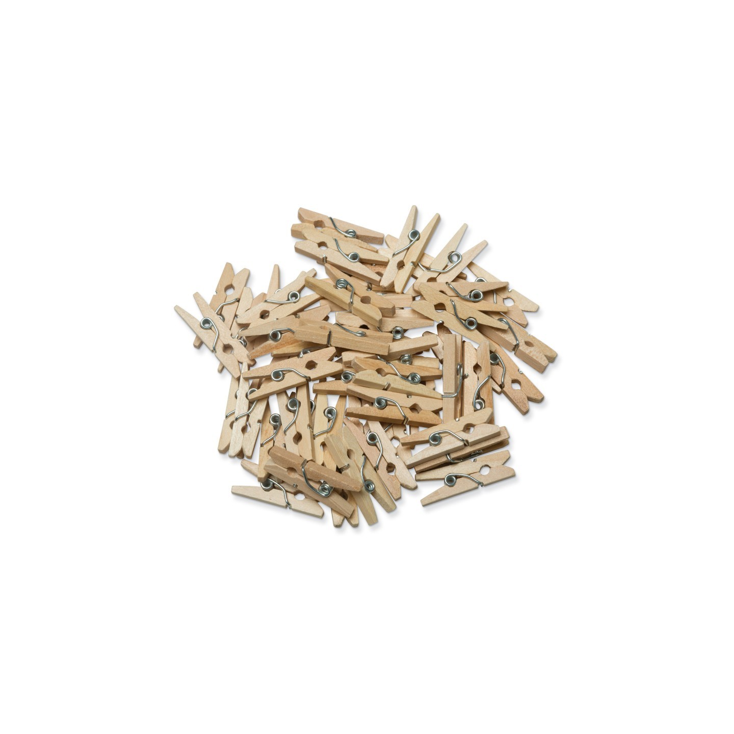 Creativity Street® Mini Spring Clothespins, Natural, 1", 50 Pieces