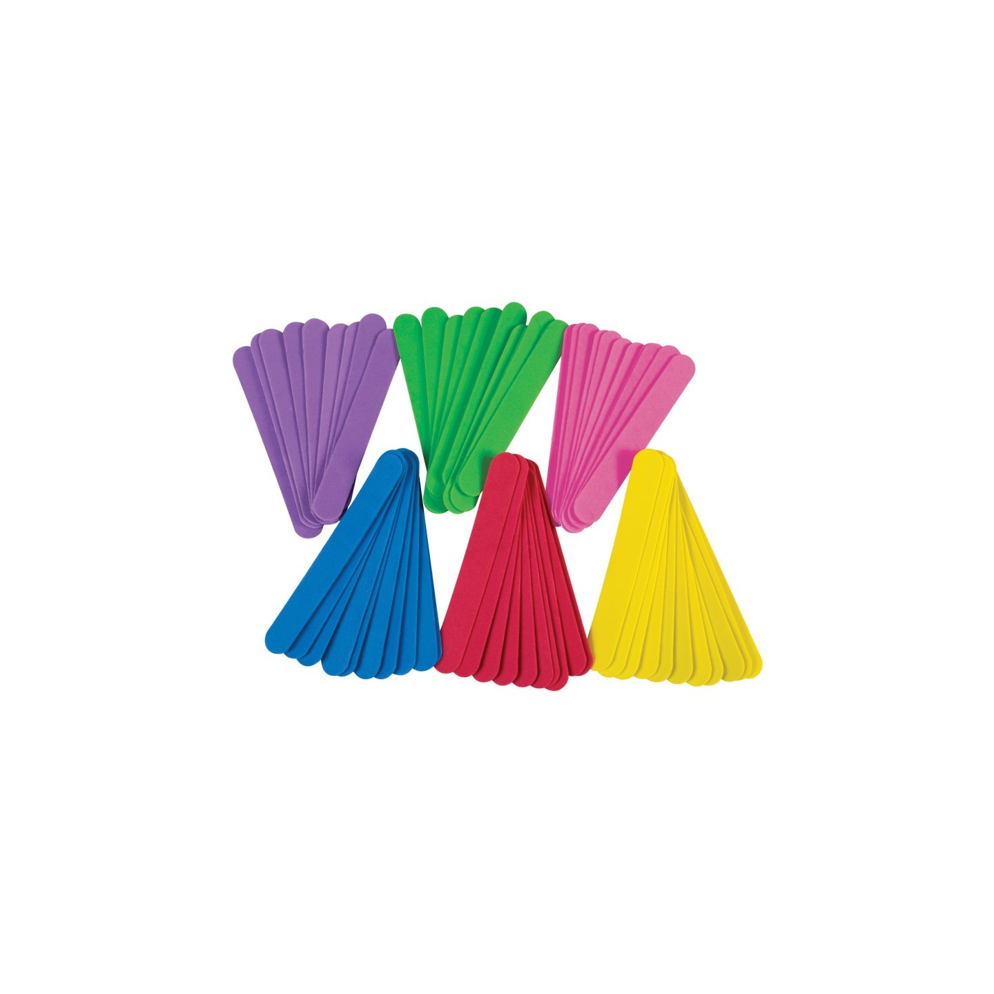 Creativity Street® WonderFoam® Jumbo Craft Sticks, Assorted Colors, 6" x 3/4", 100 Count