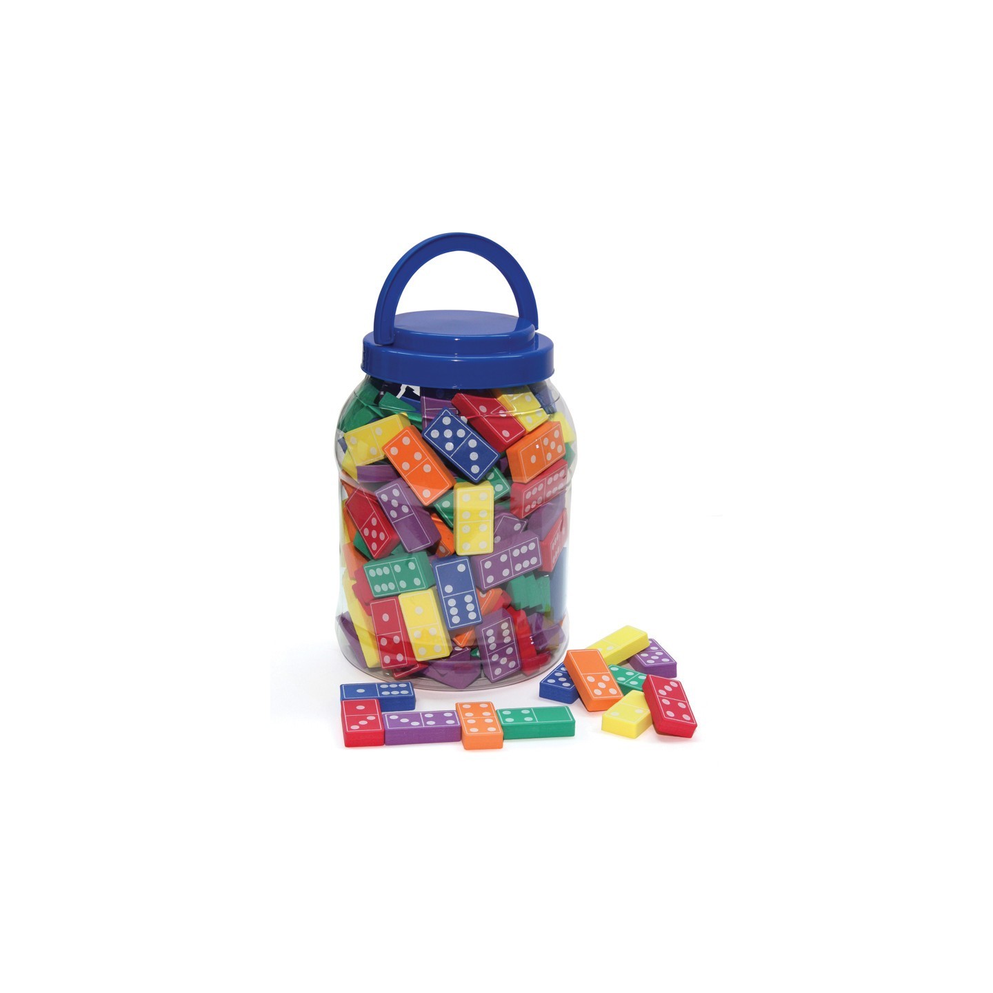 WonderFoam® Dominoes, Assorted Colors, 1-3/4" Wide x 3/8" Thick, 168 Pieces