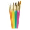 Creativity Street® Acrylic Paint Brush Assortment, Assorted Colors & Sizes, 8 Brushes