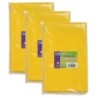 Creativity Street® Vinyl Tablecloth, Yellow, 38" x 80", Pack of 3