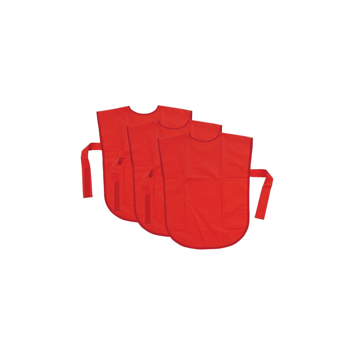Creativity Street® Vinyl Primary Art Smock, Ages 3+, Red, 22" x 16", Pack of 3