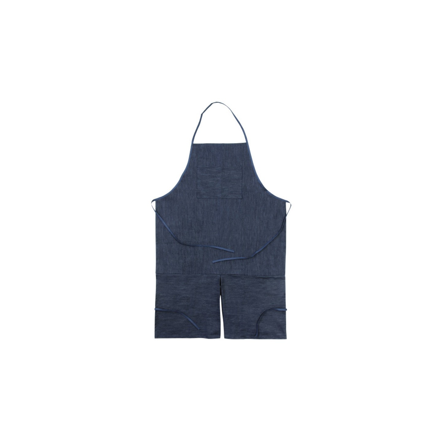 Creativity Street® Adult Apron, Dark Blue Denim, 41" x 27-1/2", 1 Count