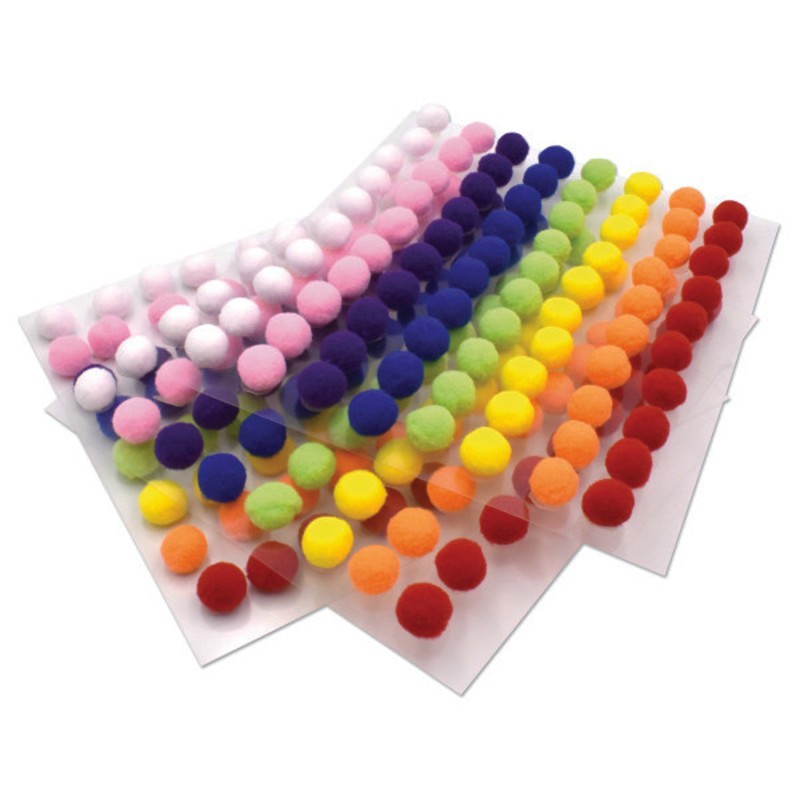 Creativity Street® Peel n Stick Pom Pons, Pack of 240