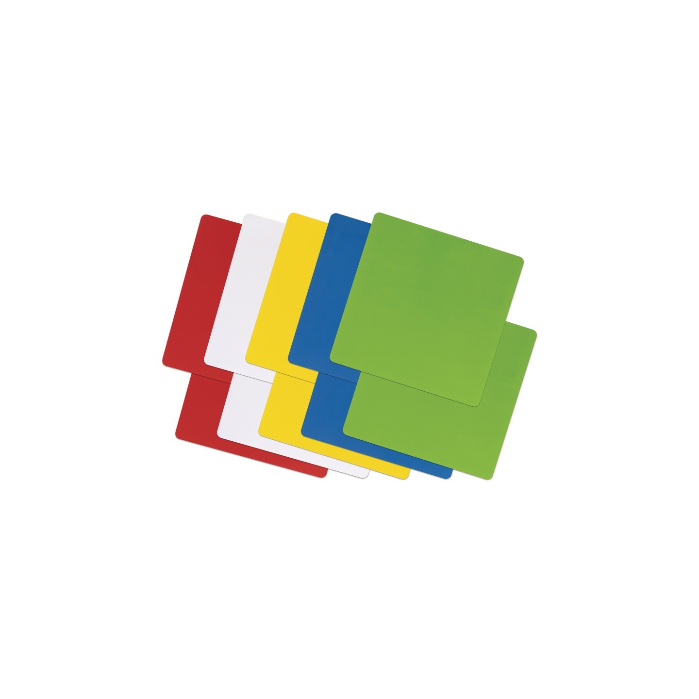 Pacon® Self-Stick Dry Erase Squares, 5 Assorted Colors, 10" x 10", 10 Count